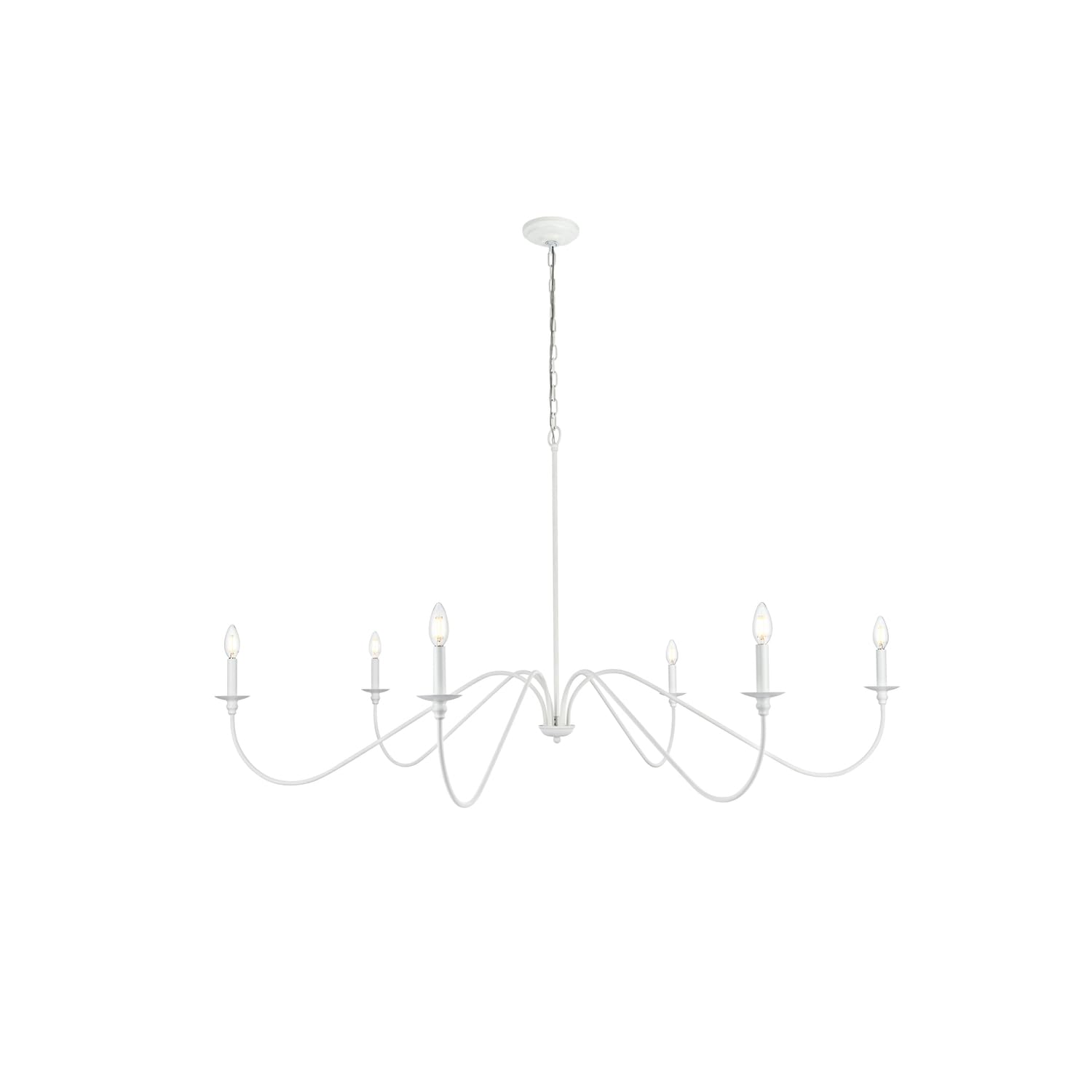 Living District - Rohan 60 inch chandelier - White price history on PriceWatchPro