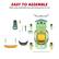 EASY TO ASSEMBLE
Main body assembled, just add accessories for fun