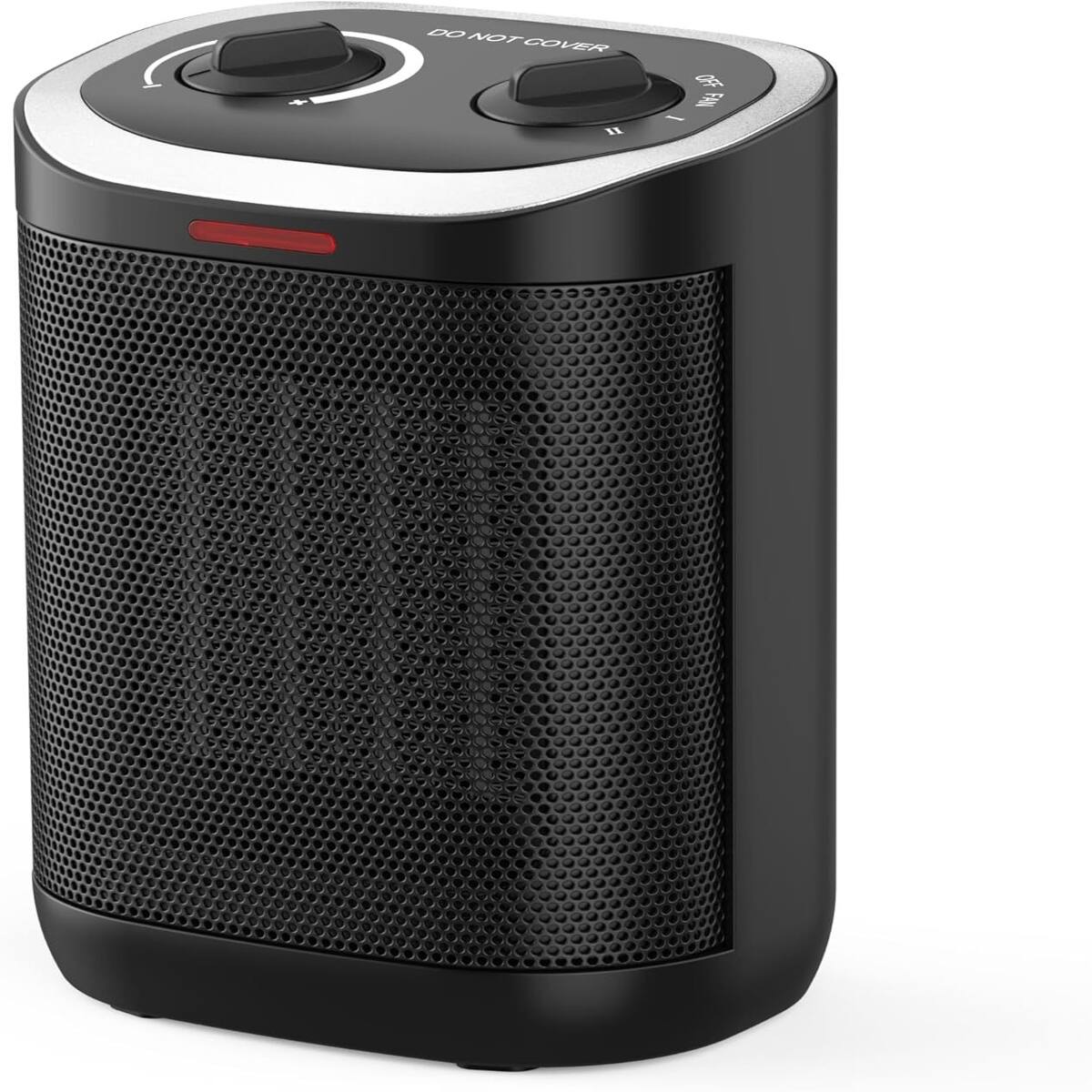 Loheer - 1500W PTC Ceramic Space Heater with Thermostat, Portable Indoor Electric Heater for Bedroom and Office