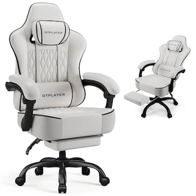 GTPlayer Big and Tall Gaming Chair with 4.4 in Thick Cushion GTPlayer Big and Tall Gaming Chair with 4.4 in Thick Cushion