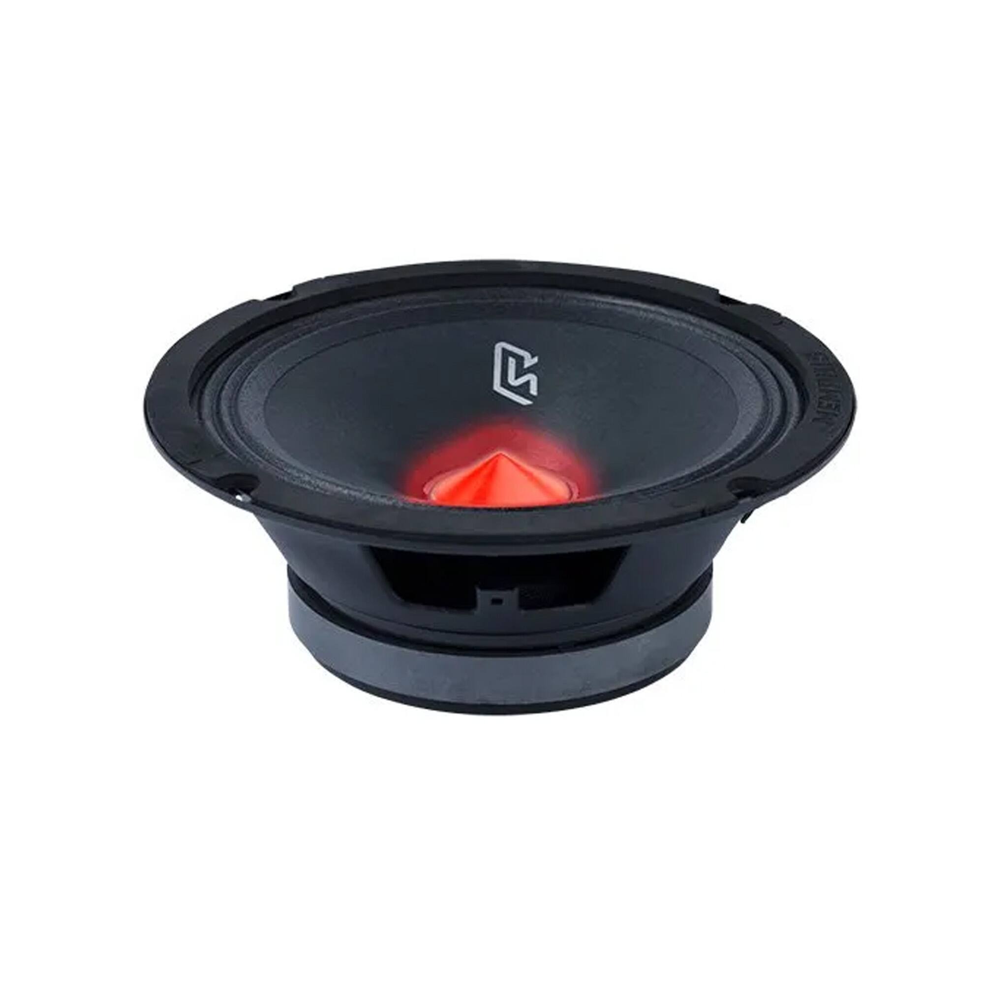 Alt View 1. Memphis Car Audio - Memphis Audio SRXP82 SRX Pro 8" 175w 4ohm Mid Drivers with LED - Sold Individually - Black/Gray.
