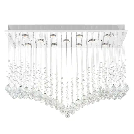 Front. CWI Lighting - Twinkle 11 Light Flush Mount With Chrome Finish - Chrome.