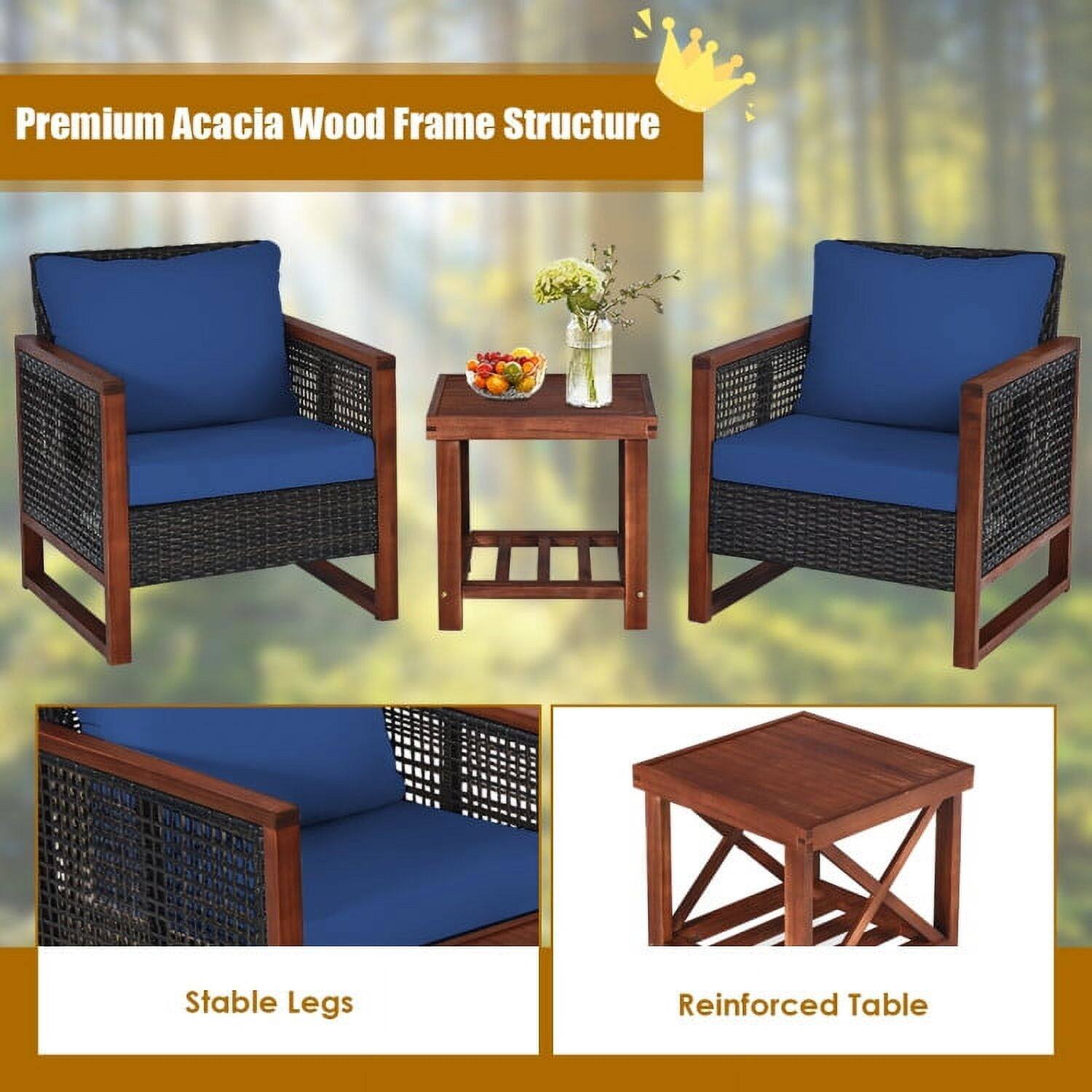 Premium Acacia Wood Frame Structure  
Stable Legs  
Reinforced Table