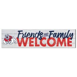 Jardine - Fresno State Bulldogs 10'' x 40'' Friends & Family Welcome Sign - White