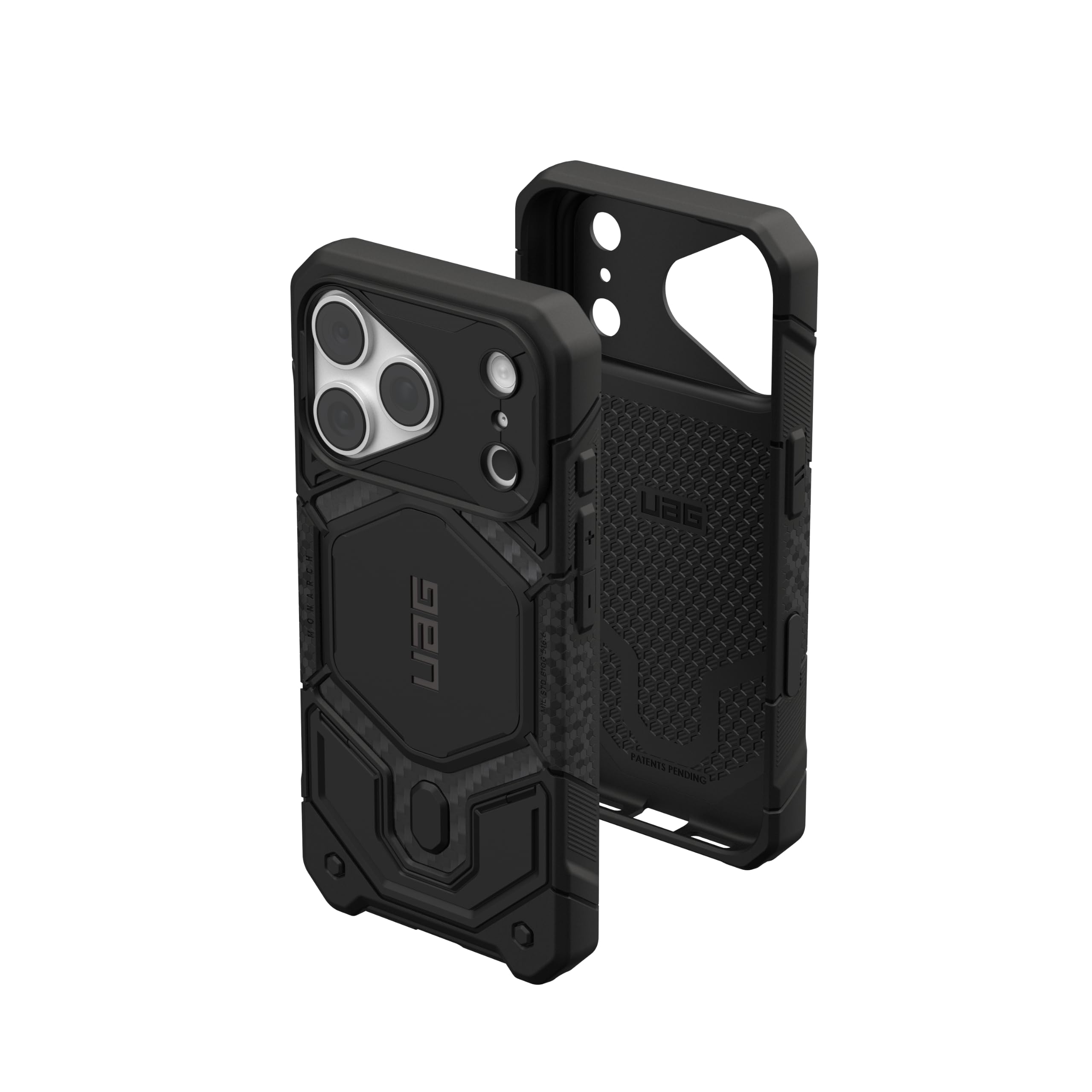 UAG - iPhone 18 Pro Case/iPhone 17 Pro Case with MagSafe & Camera Control Cover Button, Inlay, Monarch Pro - Carbon Fiber