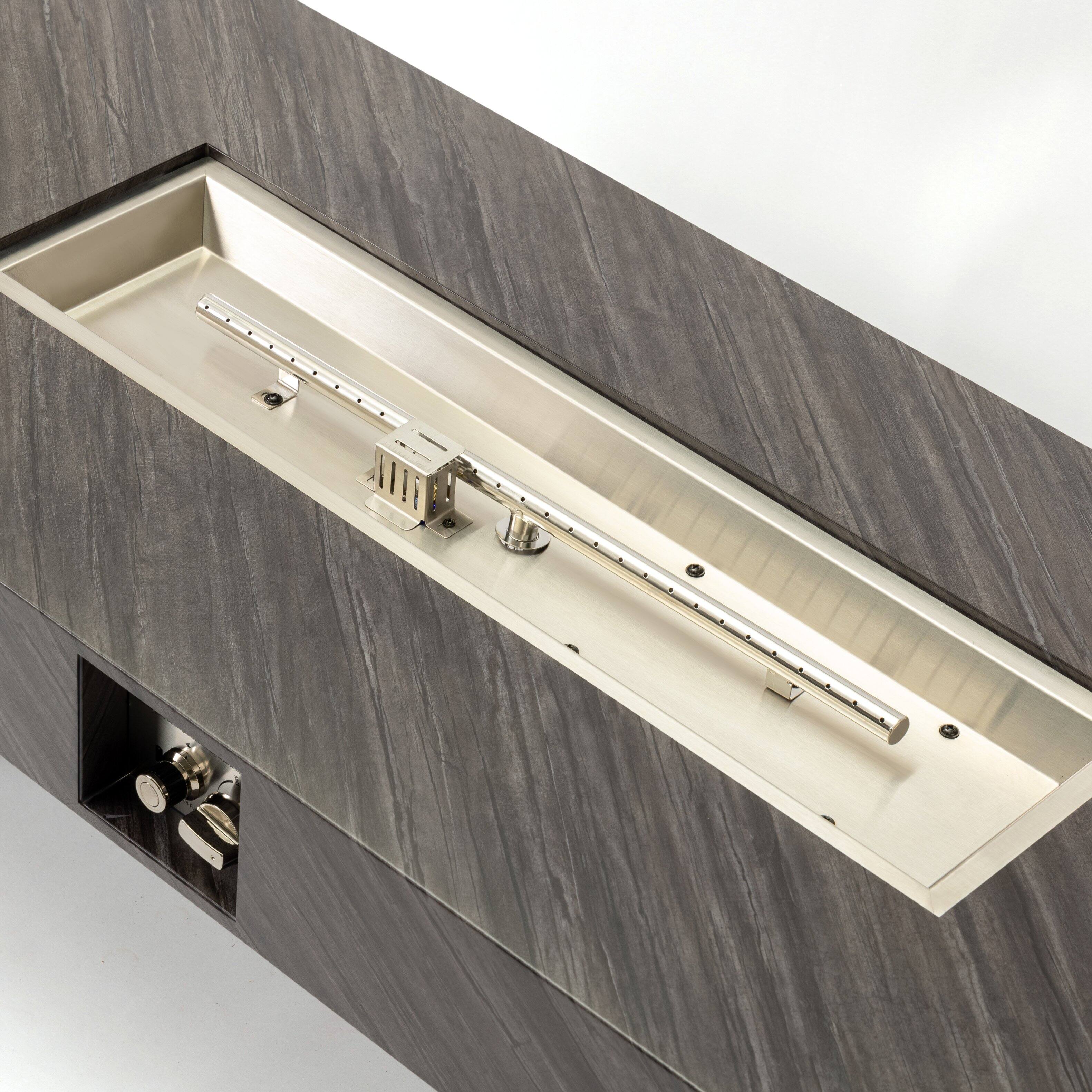 Alt View 10. PexFix - 54" Propane Fire Pit Table, 50,000 BTU Outdoor Heater with Stone Finish & Waterproof Cover for Patio Deck - Grey.