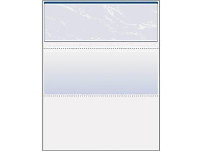 Front. Paris - Paris DocuGard Standard 8.5" x 11" Business Security Check On Top, 24 lbs., Blue, 500 Sheets/Ream (PRB04501) - Blue.