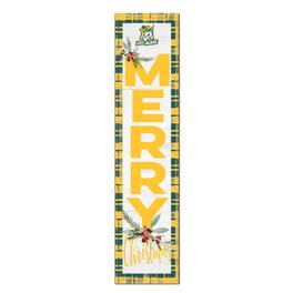 Jardine - Lees-McRae Bobcats 12'' x 48'' Outdoor Merry Christmas Leaner - White