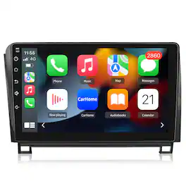 Junsun - 10 Inch 8 Core carplay 4+64GB Android 15 For Toyota Tundra Sequoia 2007-2013 Car Stereo Radio GPS Navi WIFI RDS SWC DSP - Black