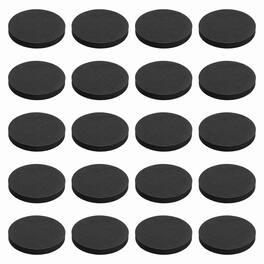 Unique Bargains - Single Sided Speaker Isolation Pads 65x8mm Round EVA Acoustic Foam Anti-Vibration Feet for Speaker Subwoofer, 32pcs - Black