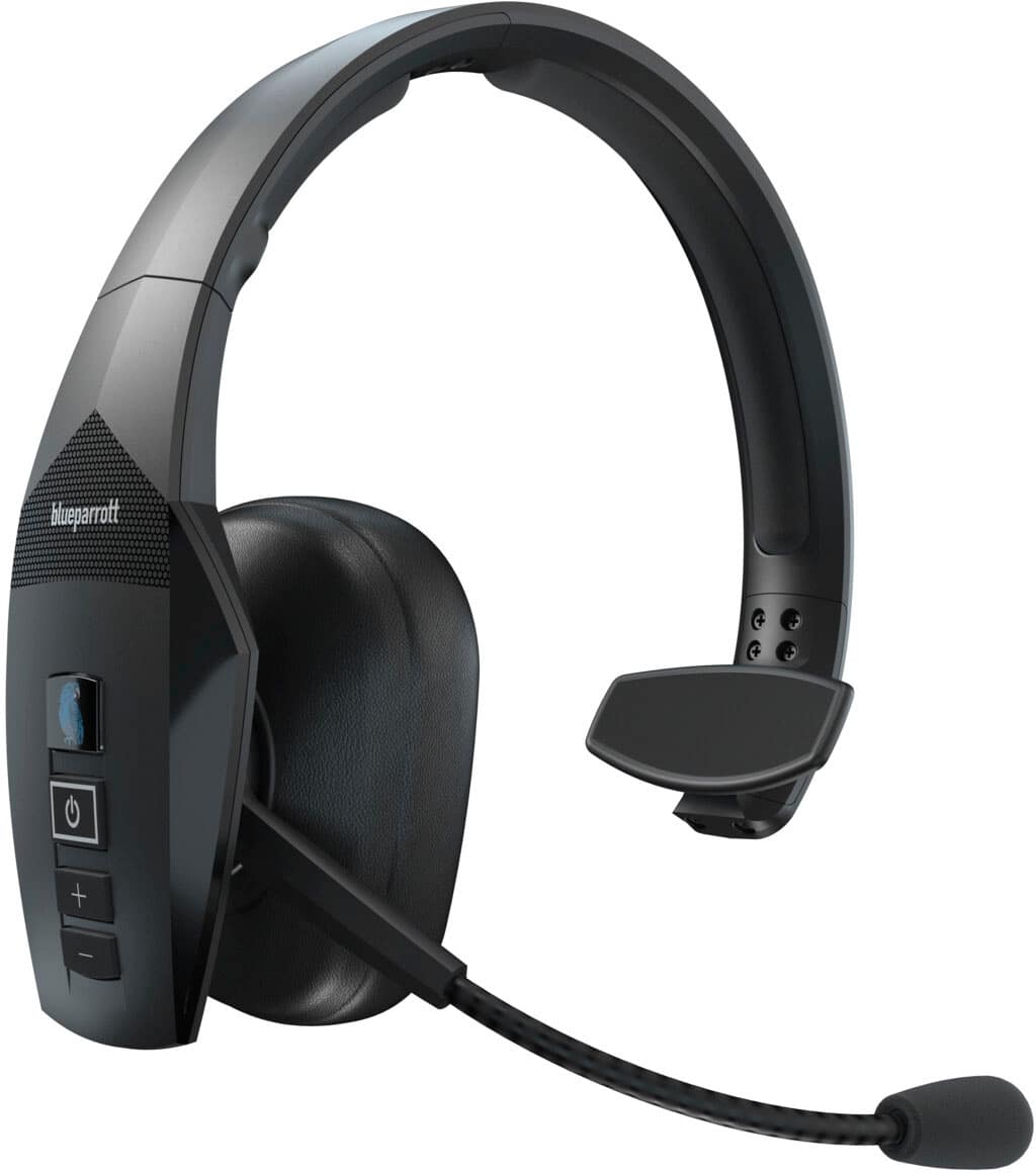 Front. BlueParrott - B550-XT Wireless Bluetooth Mono Headset with 96% Noise-Cancelling Microphone and 100% Voice Control - Black.