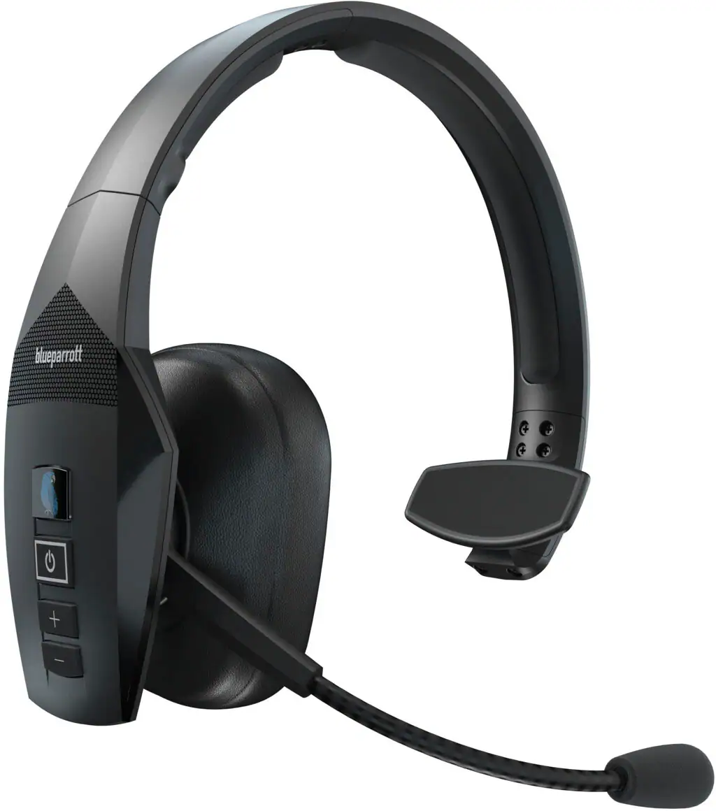 Front. BlueParrott - B550-XT Wireless Bluetooth Mono Headset with 96% Noise-Cancelling Microphone and 100% Voice Control - Black.