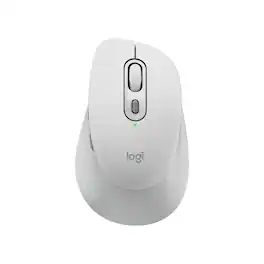 Logitech - Signature Comfort M840 L Wireless Bluetooth Mouse with Silent Clicks and Customizable Buttons - Wireless - Off-white
