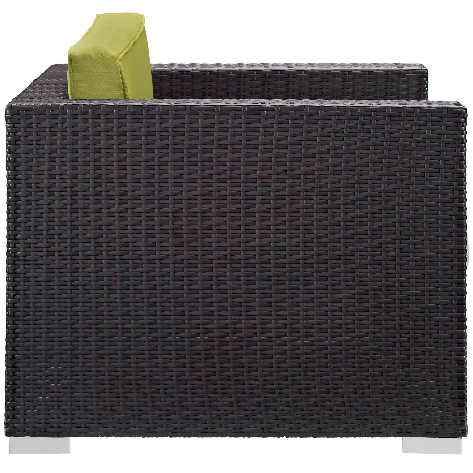 Angle. Modway - Gather Outdoor Patio Armchair by Modway - Espresso Peridot.