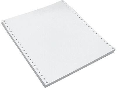 Front. Staples -  9.5" x 11" Carbonless Paper, 15 lbs., 100 Brightness, 1100/Carton  - White.