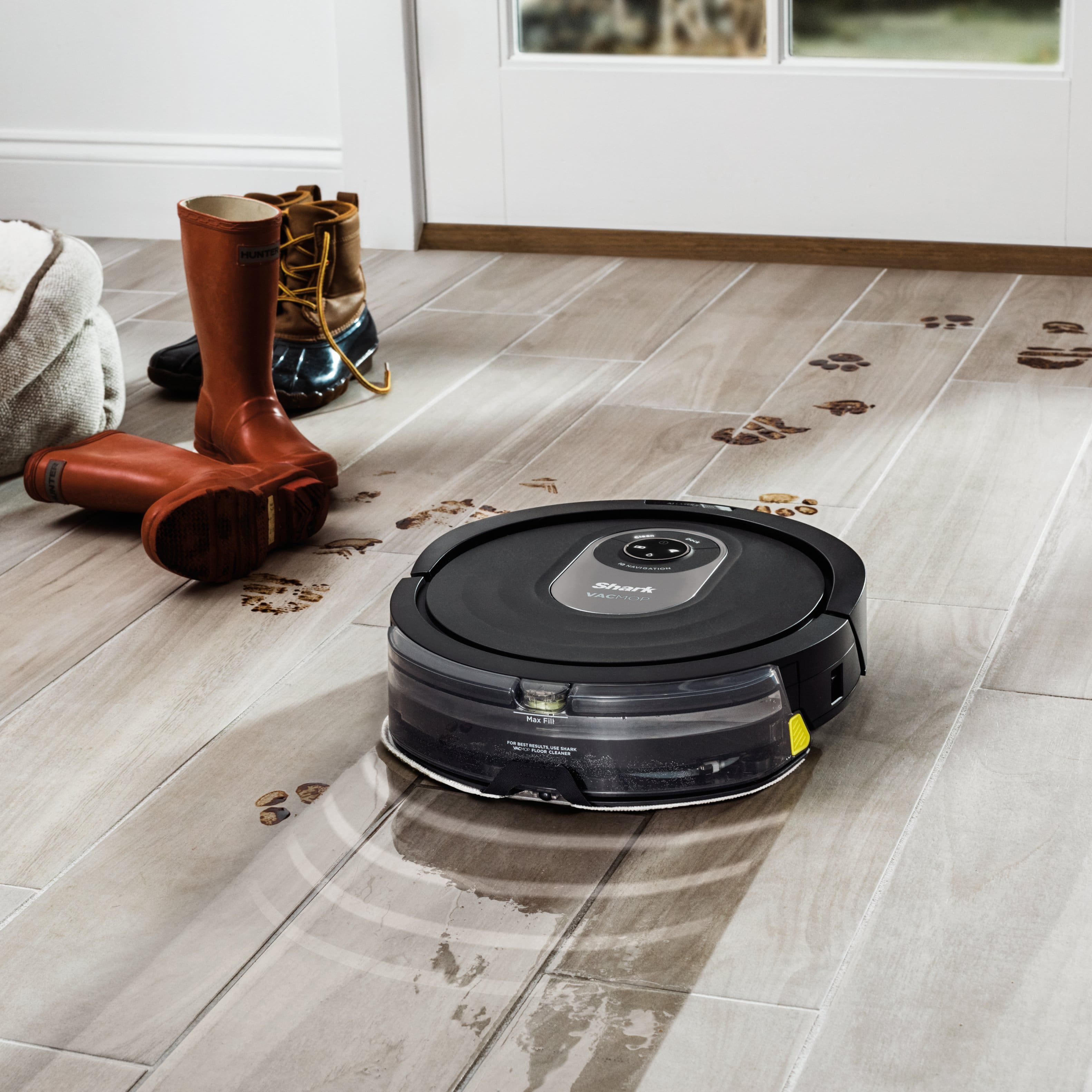 Shark AI VACMOP RV2000WD Wi-Fi Connected outlet Robot Vacuum and Mop with LIDAR Navigat