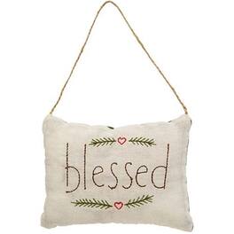 BreeBe - Blessed Pillow Ornament - Multi