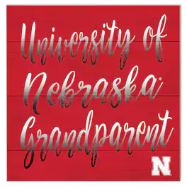 Jardine - Nebraska Huskers 10'' x 10'' Grandparent Plaque - Red