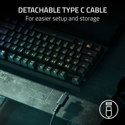 Razer Huntsman V2 TKL Wired Optical Purple Clicky Switch Razer Huntsman V2 TKL Wired Optical Purple Clicky Switch