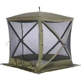 Clam - Quick-Set Traveler 6 x 6 Ft Portable Outdoor 4 Sided Canopy Shelter - Green