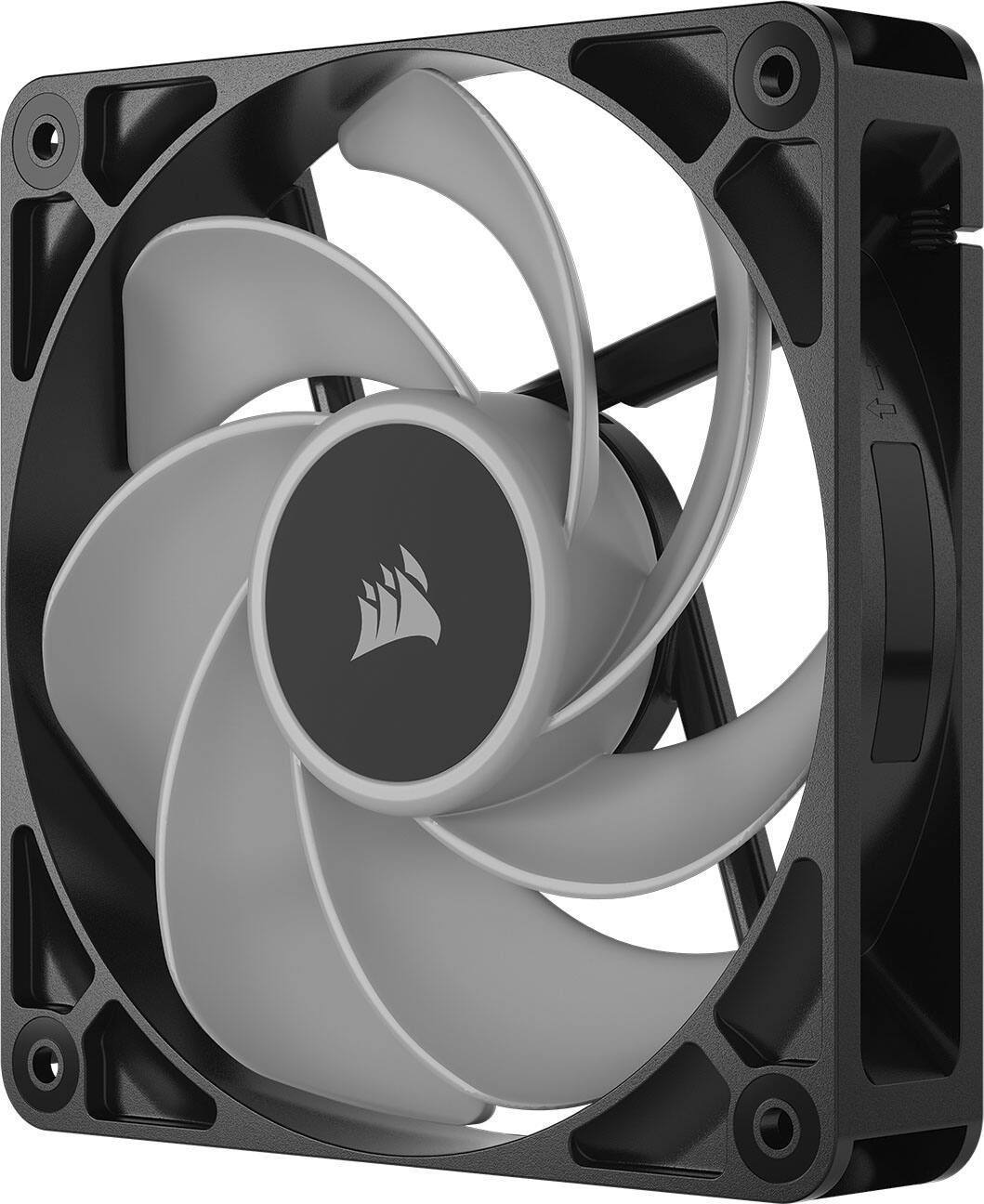 Alt View 15. CORSAIR - RS120-R ARGB 120mm PWM Fans (3-pack) - Black.
