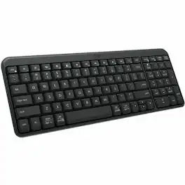 Logitech - K250 Bluetooth Keyboard with Numpad, Easy Connectivity, Compact Wireless Keyboard made with Recycled Plastic - Graphite