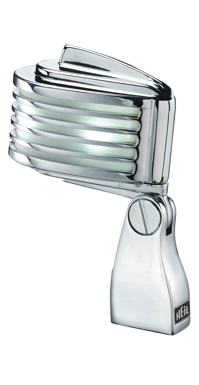 Front. Heil Sound - The Fin Retro-Styled Dynamic Cardioid Microphone with White LED.