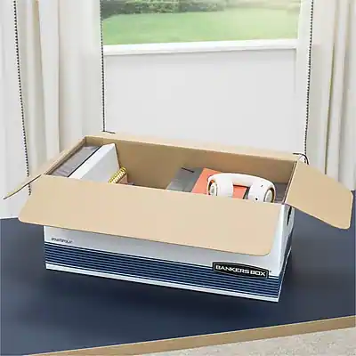 Bankers Box Stor/File Medium Duty FastFold File Storage Boxes, String ...