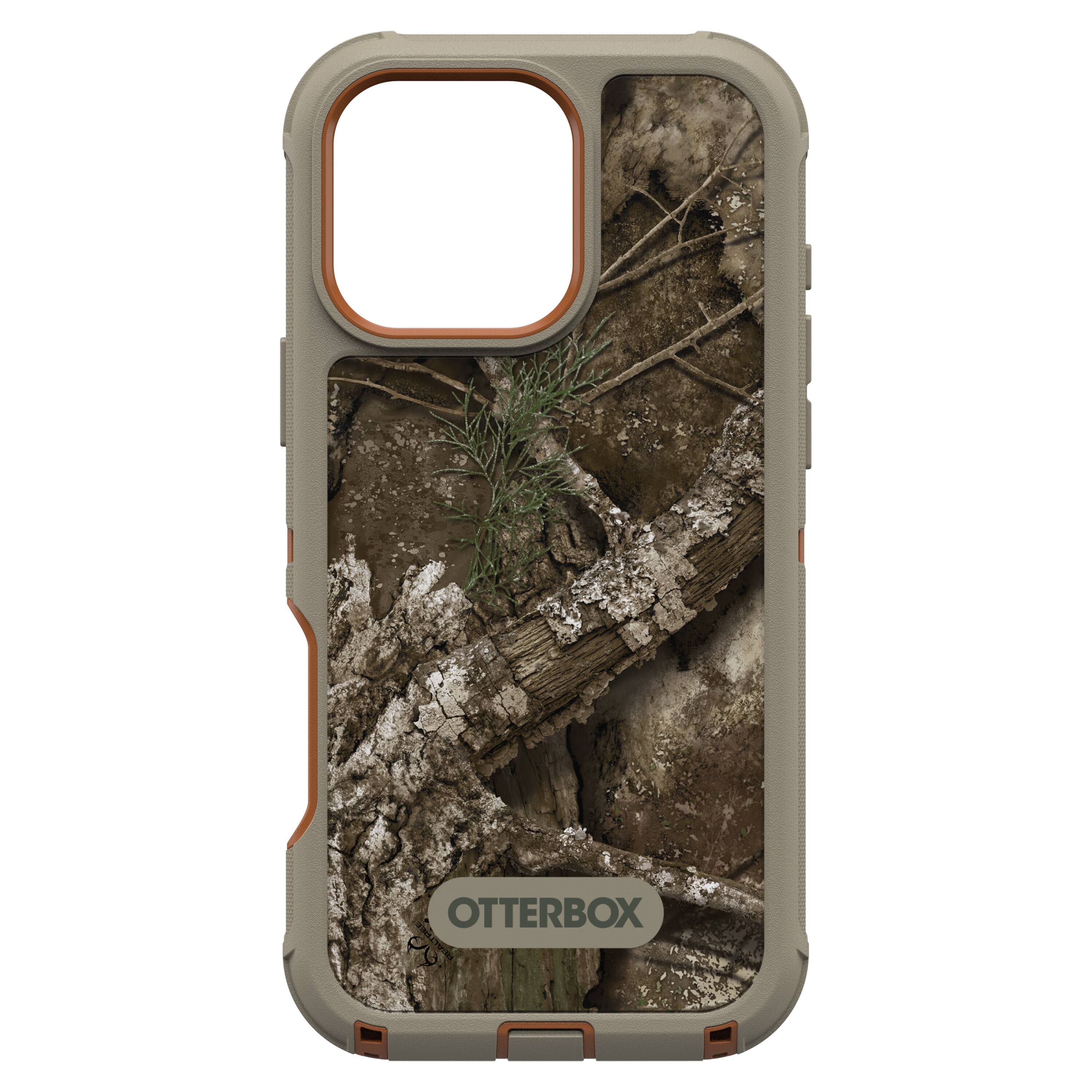 Angle. OtterBox - Defender Series Pro Hard Shell for MagSafe for Apple iPhone 16 Pro Max - Realtree Apx.