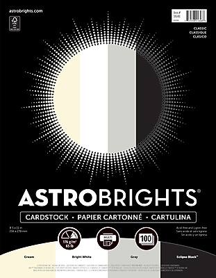 astrobrights.com
CLASSIC CLASSIQUE CLASICO
ASTROBRIGHTS
CARDSTOCK • PAPIER CARTONNÉ • CARTULINA
Cream Bright White Gray Black
100 g/m²
45 lb
100