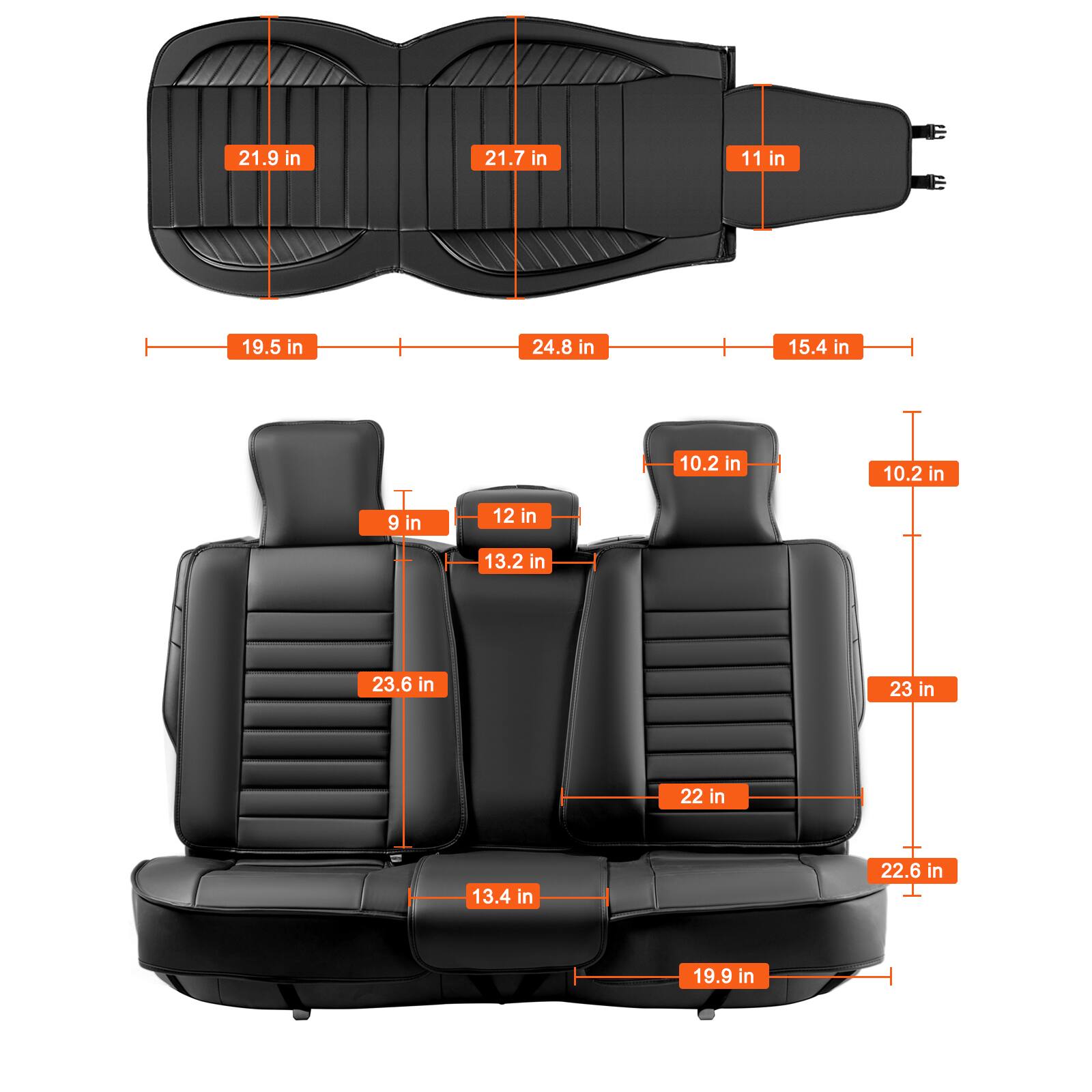 21.9 in  
21.7 in  
11 in  
19.5 in  
24.8 in  
15.4 in  
9 in  
12 in  
10.2 in  
10.2 in  
13.2 in  
23.6 in  
23 in  
22 in  
13.4 in  
22.6 in  
19.9 in