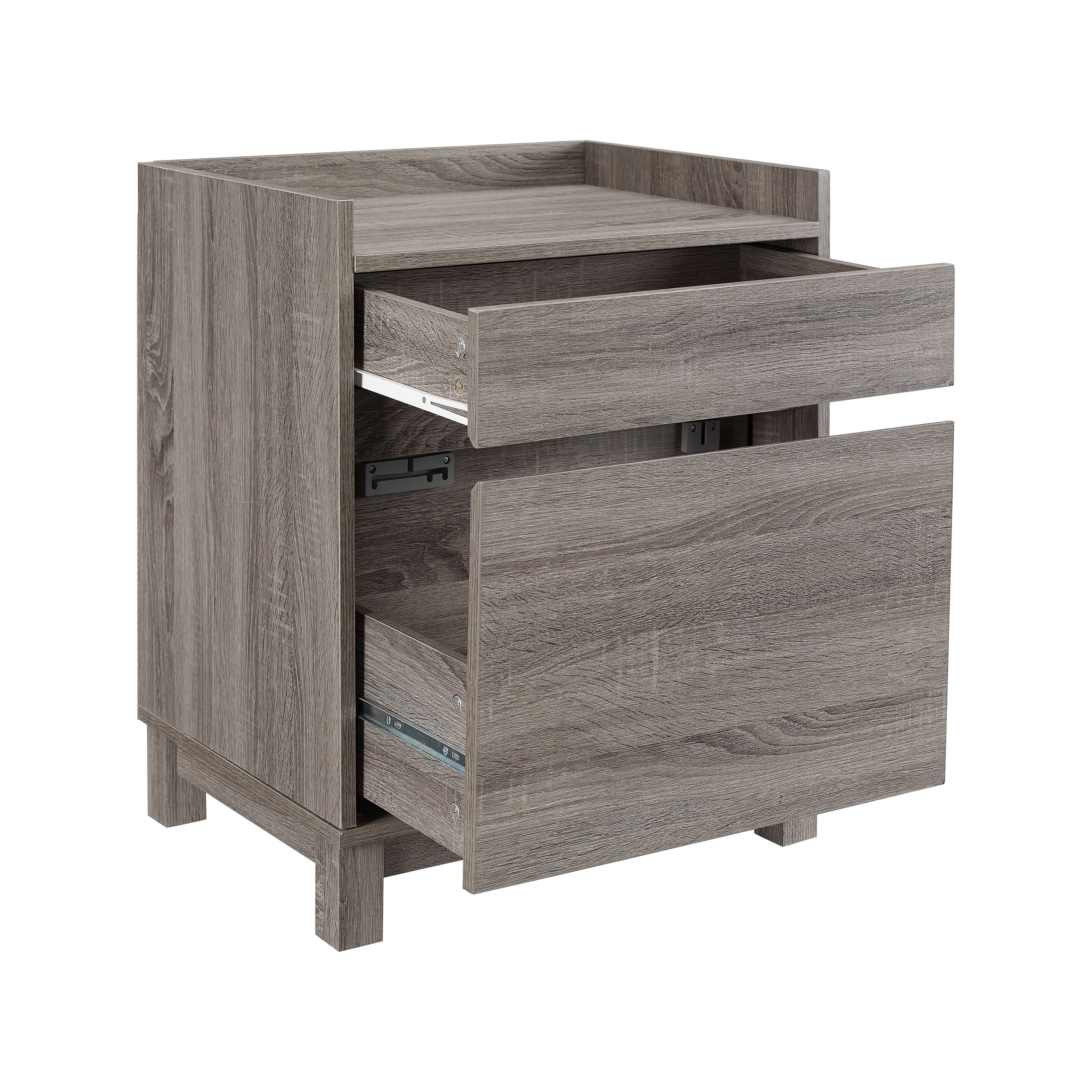 Alt View 11. Linon Home Décor - Tennyson Wood Filing Cabinet - Gray.