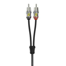 Cerwin Vega - Cerwin-Vega RS6 - Stroker 2-Channel RCA Cable, 6Ft, Dual Twisted, Metal Ends, Gen2 - Black/Gray