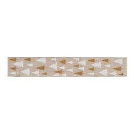 BreeBe - Red and White Pine treet Wired Ribbon (Set of 2) - Beige, Red, White