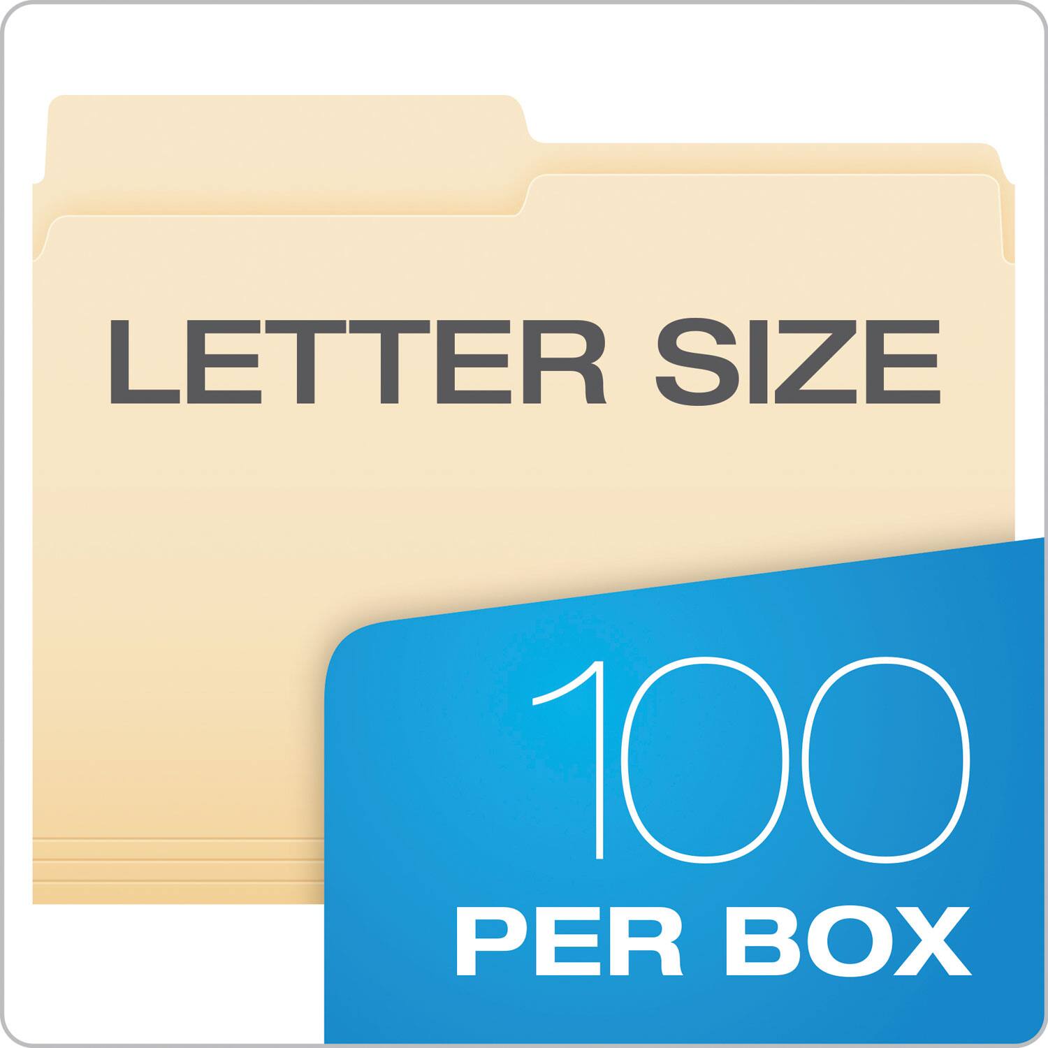 LETTER SIZE  
100 PER BOX