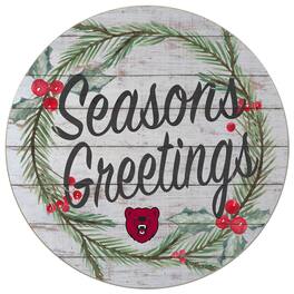 Jardine - Ursinus Bears 20'' x 20'' Season's Greetings Circle - White