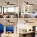 Alt View 3. Sofucor - 52'' Low Profile Ceiling Fan with Lights and Remote Dimmable LED Reversible DC Modern Wood Flush Mount Ceiling Fan - Black.