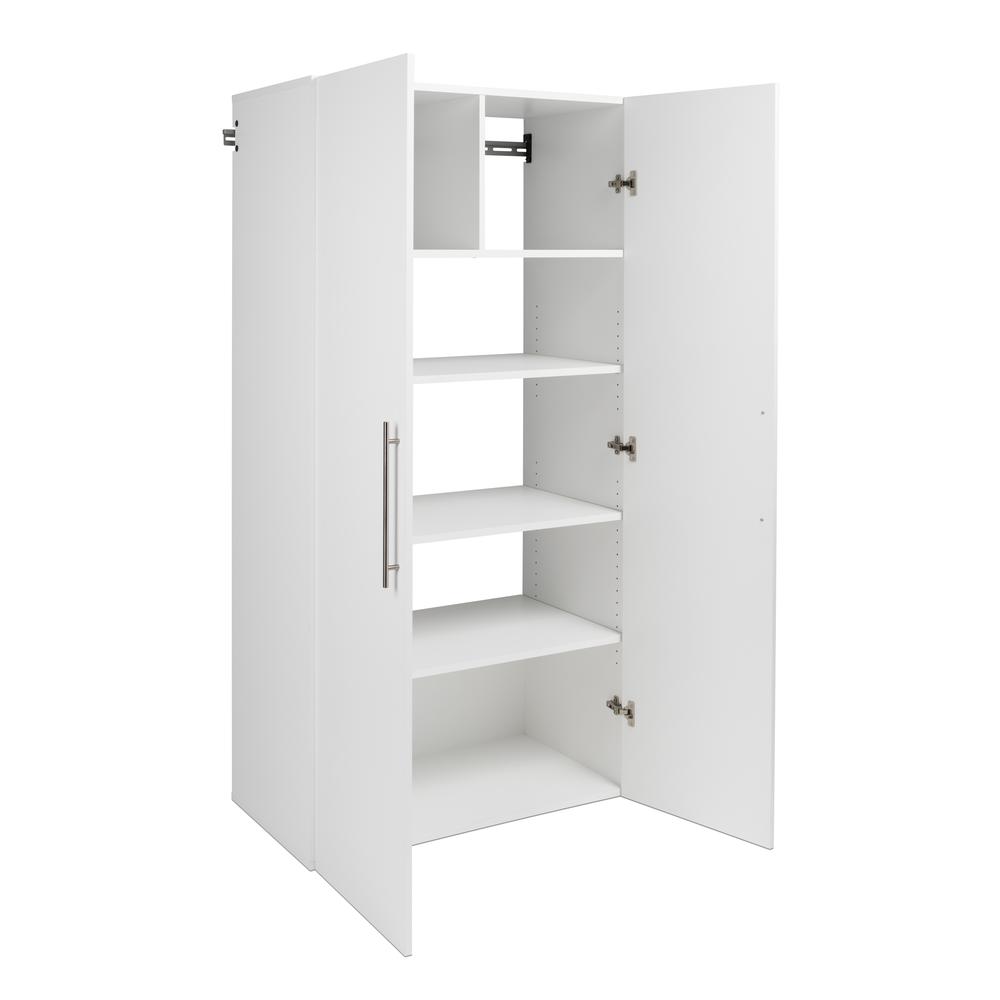 Angle. Prepac - HangUps 36" Large Storage Cabinet, White - White.