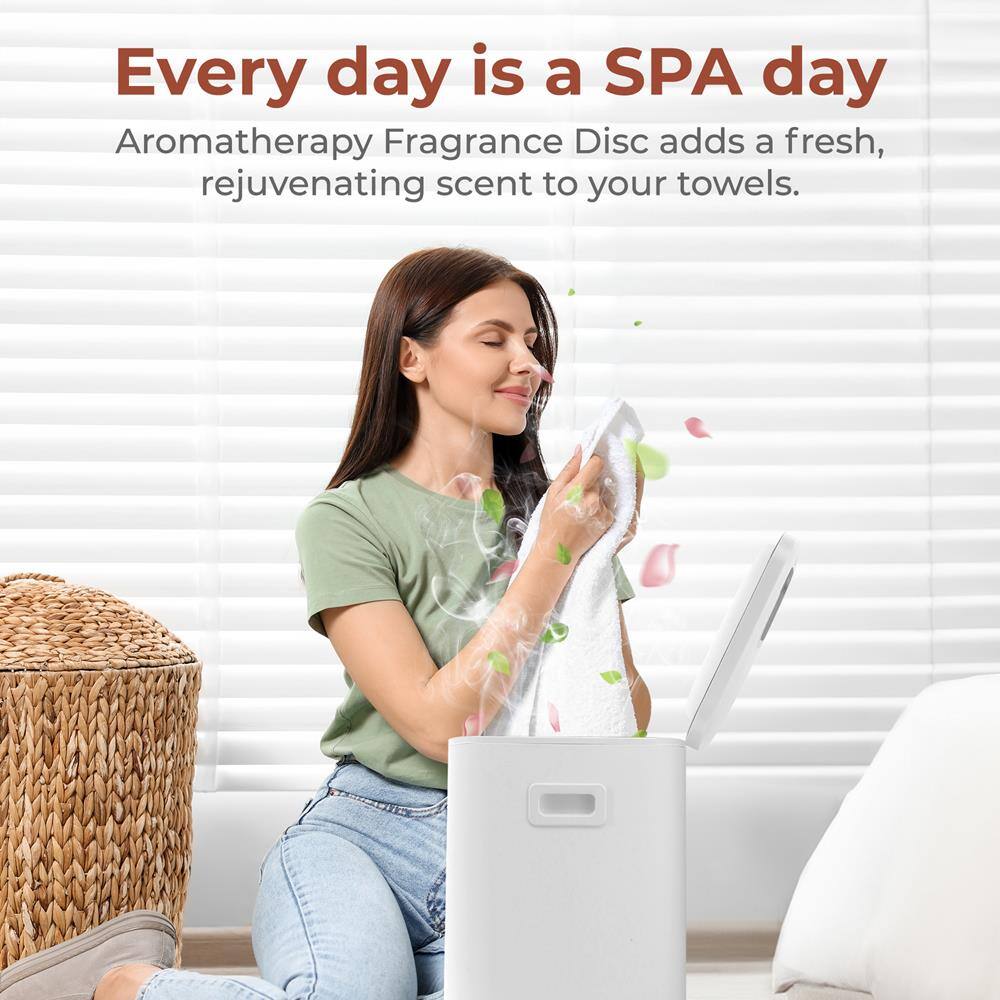 Every day is a SPA day  
Aromatherapy Fragrance Disc adds a fresh, rejuvenating scent to your towels.