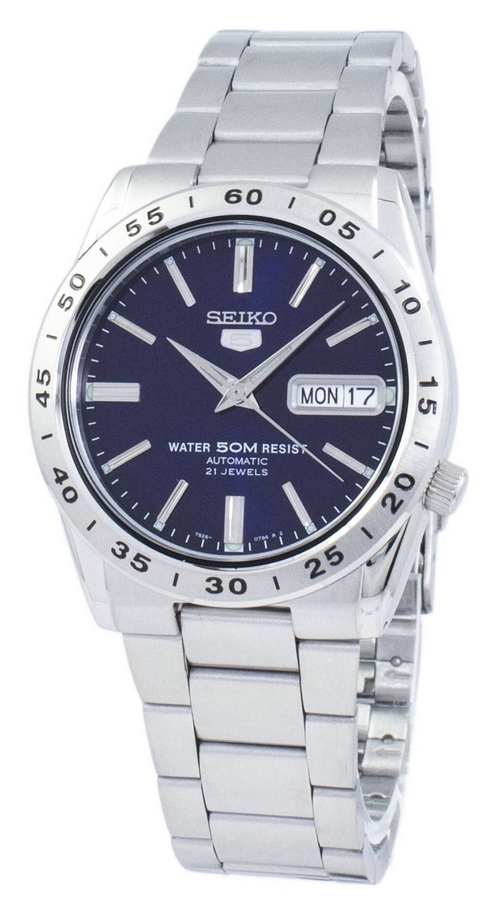Seiko - 5 Automatic SNKD99K1 Men's Watch Blue Dial 50M - Silver, Blue