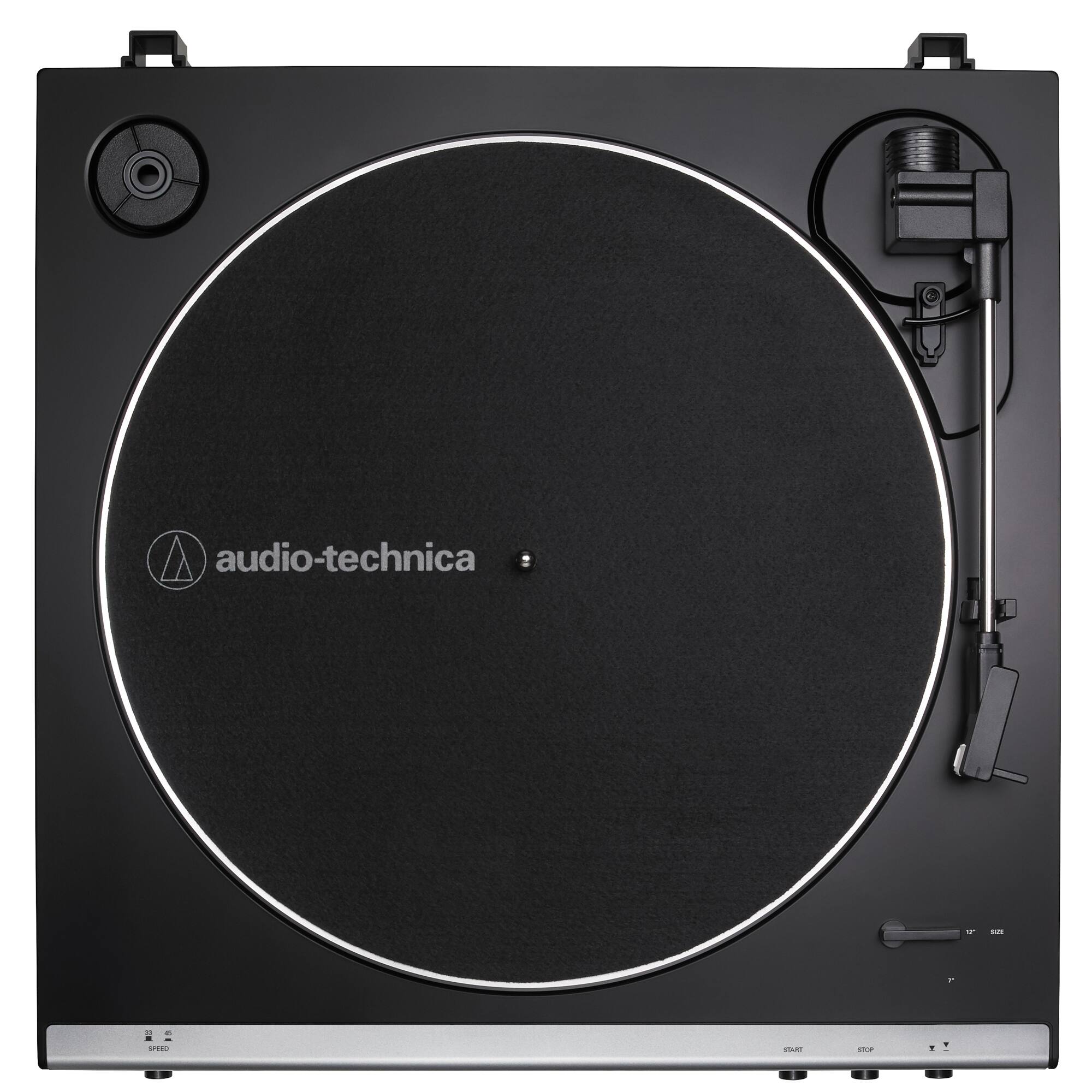 Alt View 3. Audio-Technica - Fully Automatic Belt-Drive Turntable 33-1/3 & 45 RPM + 2 Year Extended Warranty Bundle.