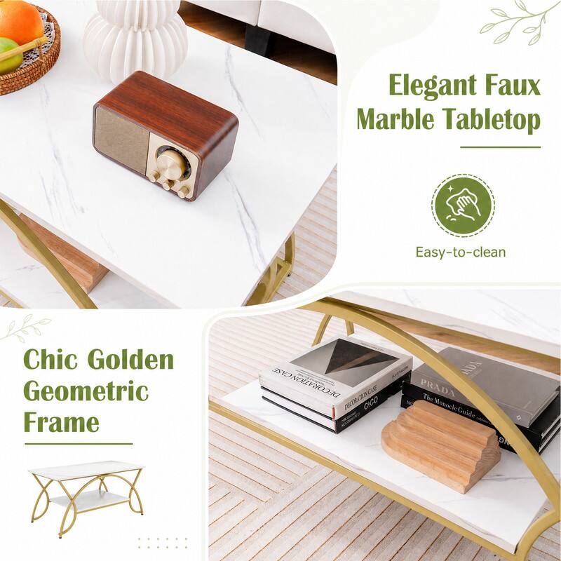 Elegant Faux Marble Tabletop  
Easy-to-clean  
Chic Golden Geometric Frame  
DECORATION CASE DONONDLYCOCHICK CICO  
ADA PRADA The Monocle Guide