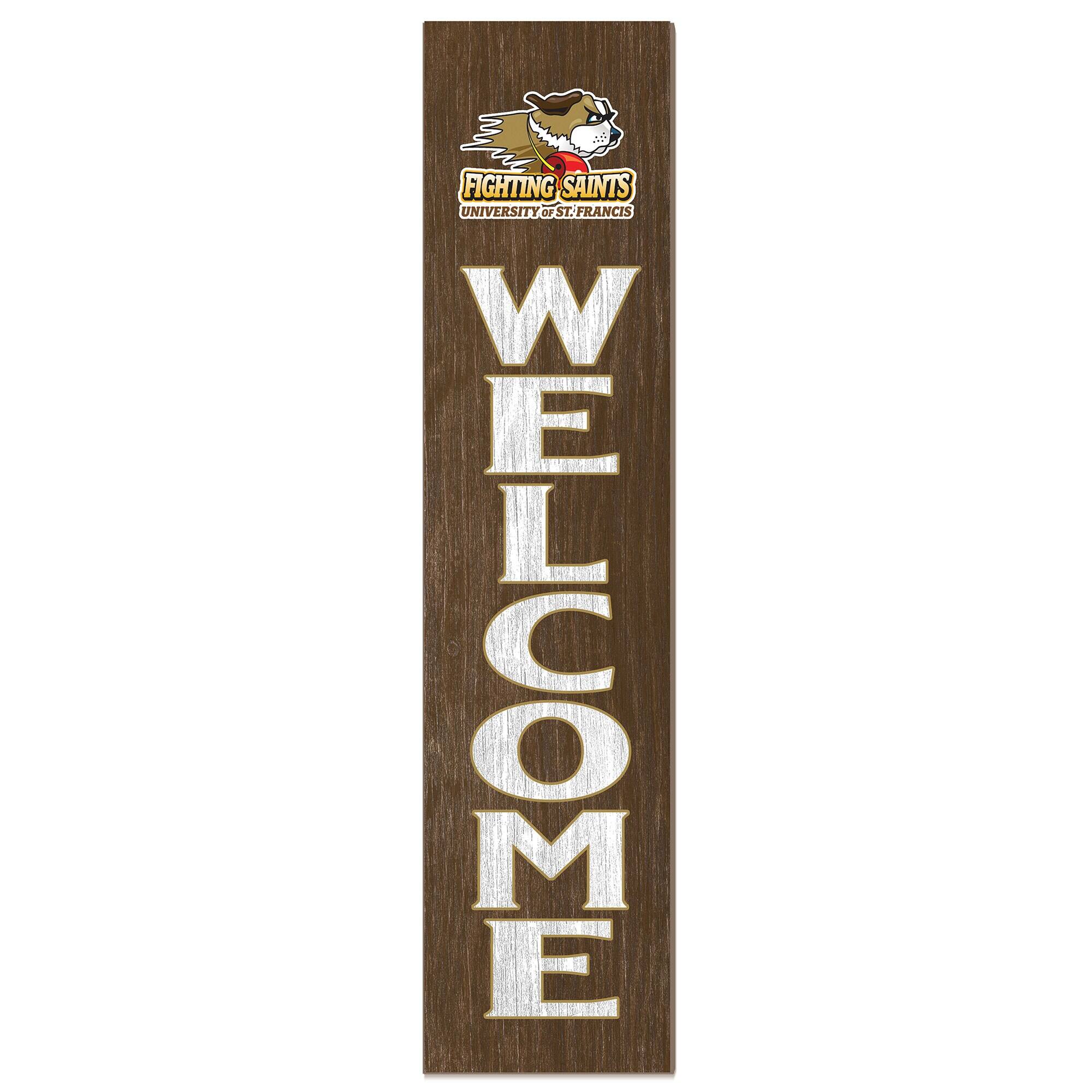 St. Francis Fighting Saints 12" x 48" Welcome Outdoor Leaner