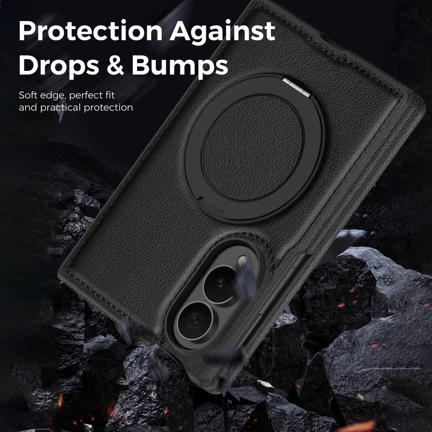 Protection Against Drops & Bumps  
Soft edge, perfect fit and practical protection