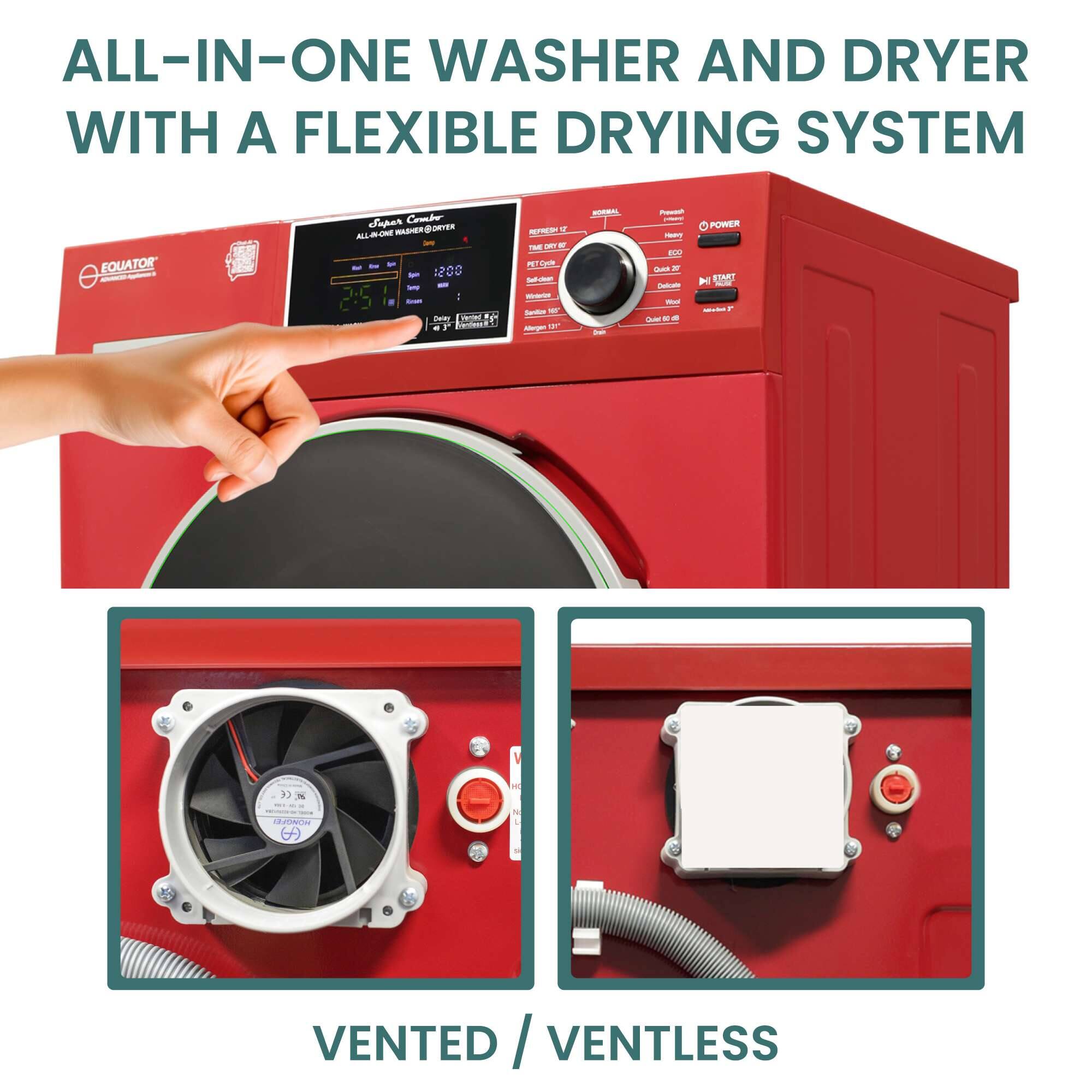 ALL-IN-ONE WASHER AND DRYER WITH A FLEXIBLE DRYING SYSTEM
EQUATOR
VENTED / VENTLESS