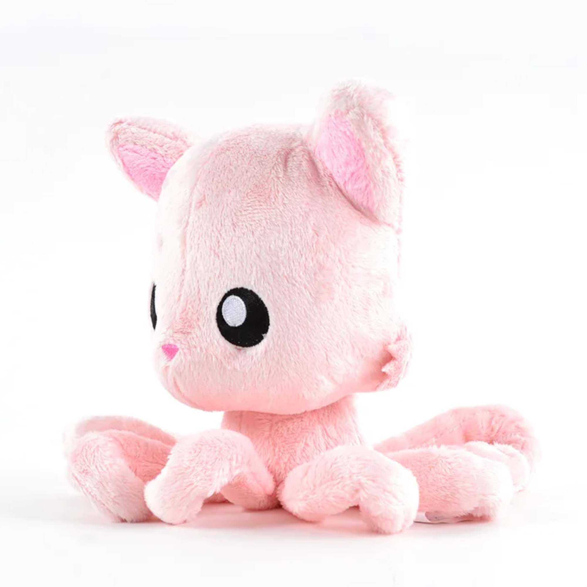 Alt View 1. Tentacle Kitty - Tentacle Kitty Cotton Candy Scented Pink Plush Collectible | Measures 8 Inches Tall.