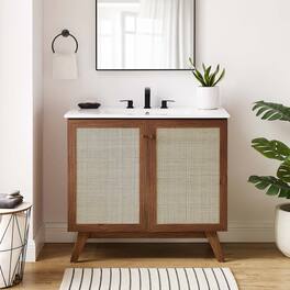 Soma Bathroom Cabinet Basin Not Included by Modway - Walnut