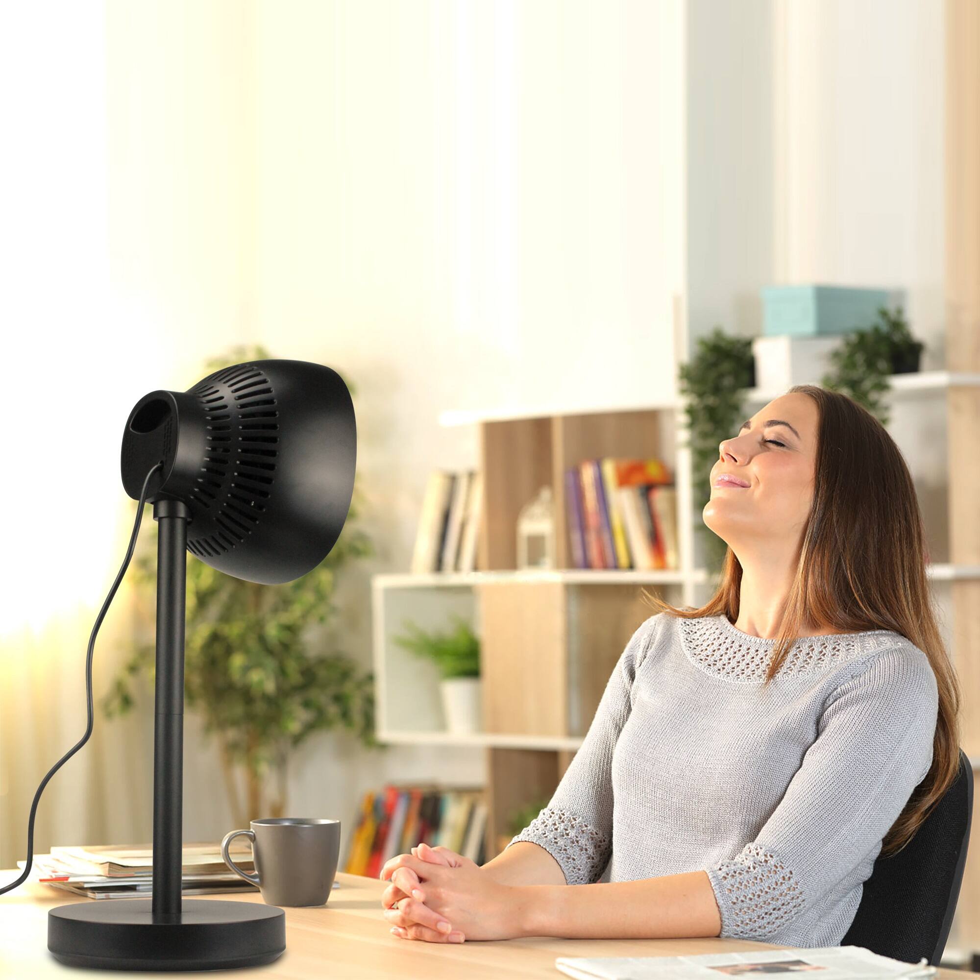 Angle. Lamp Depot - Desk & Floor Multifunctional Fan Heater.