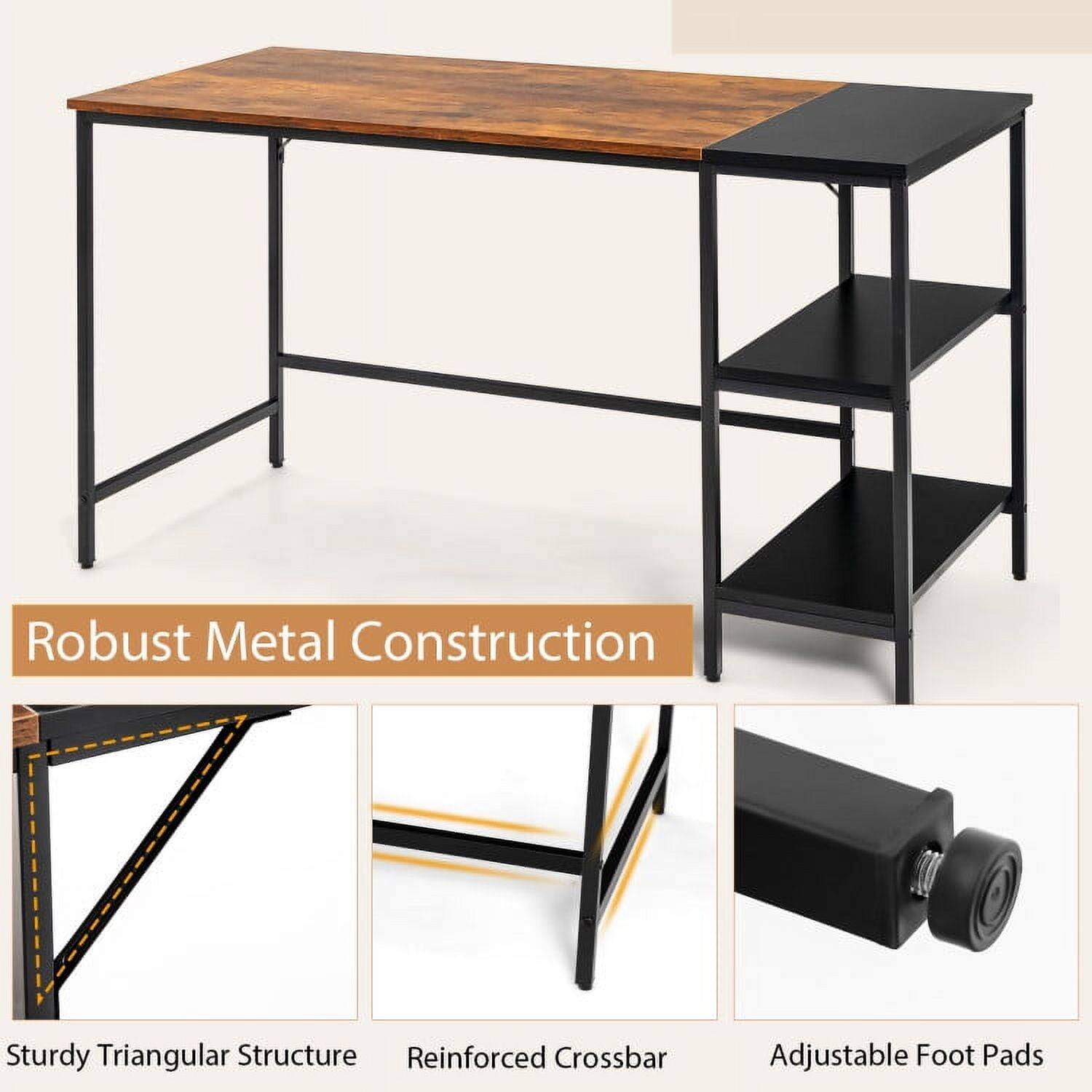 Robust Metal Construction  
Sturdy Triangular Structure  
Reinforced Crossbar  
Adjustable Foot Pads