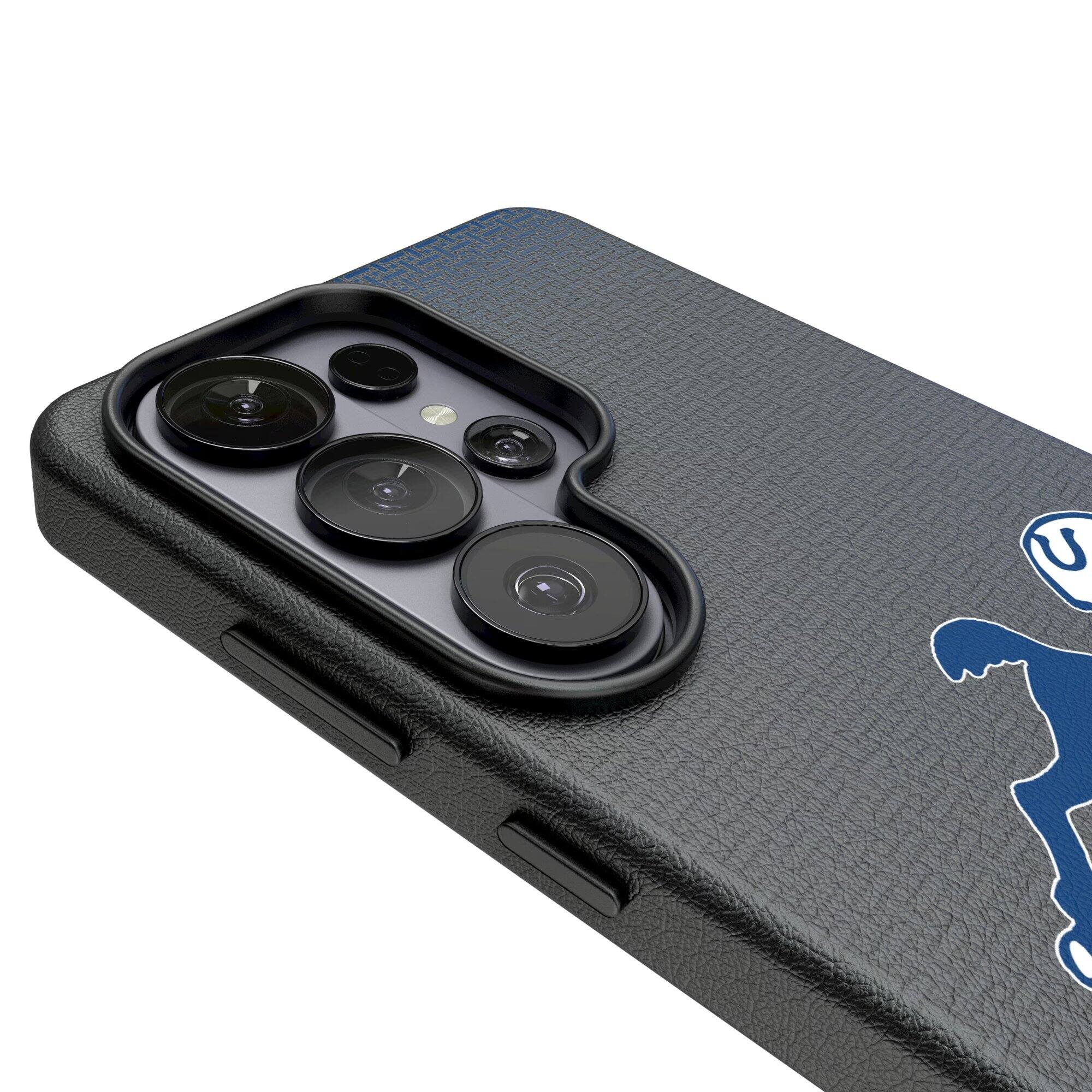 Alt View 2. Keyscaper - Baltimore Colts Historic Collection 1946 Galaxy Magnetic Bump Case - S25 Ultra - Black.